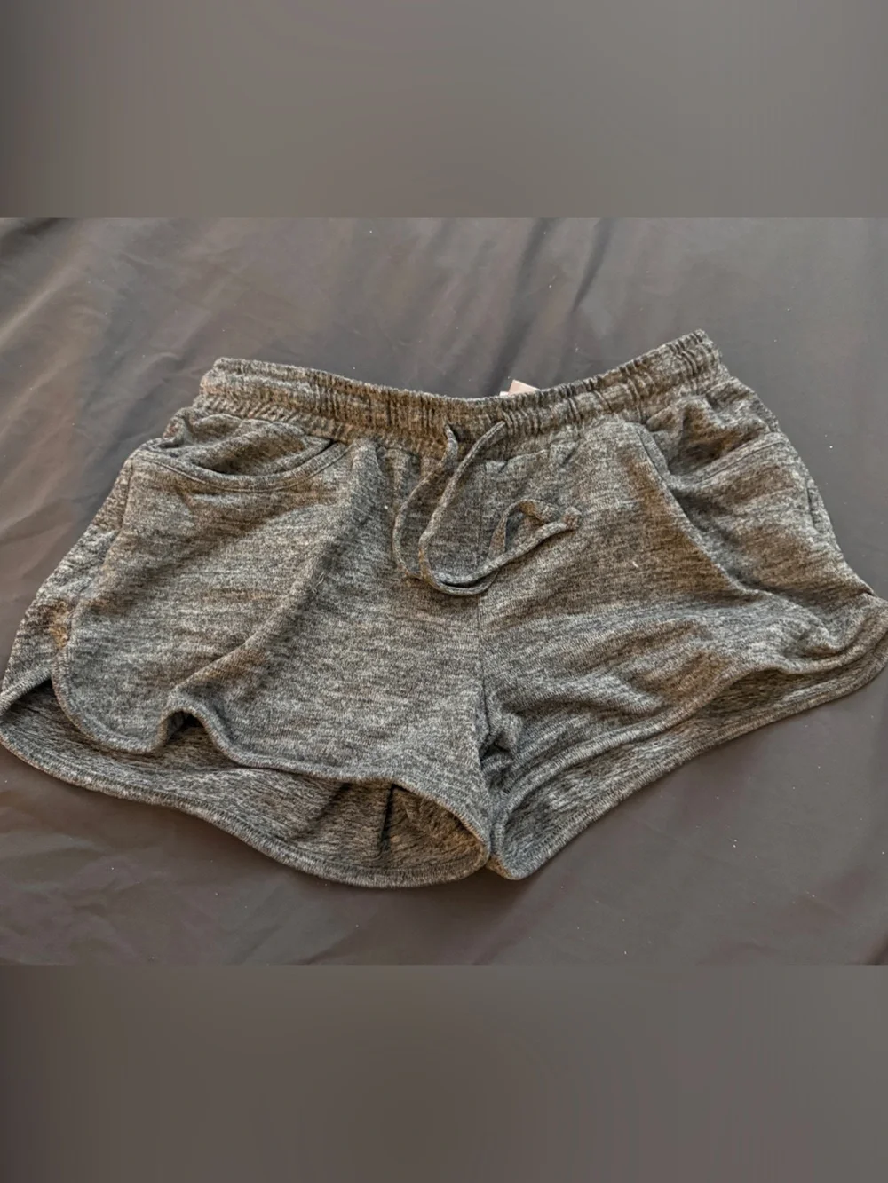 Kids' Athletic Shorts - Gray Cozy Drawstring